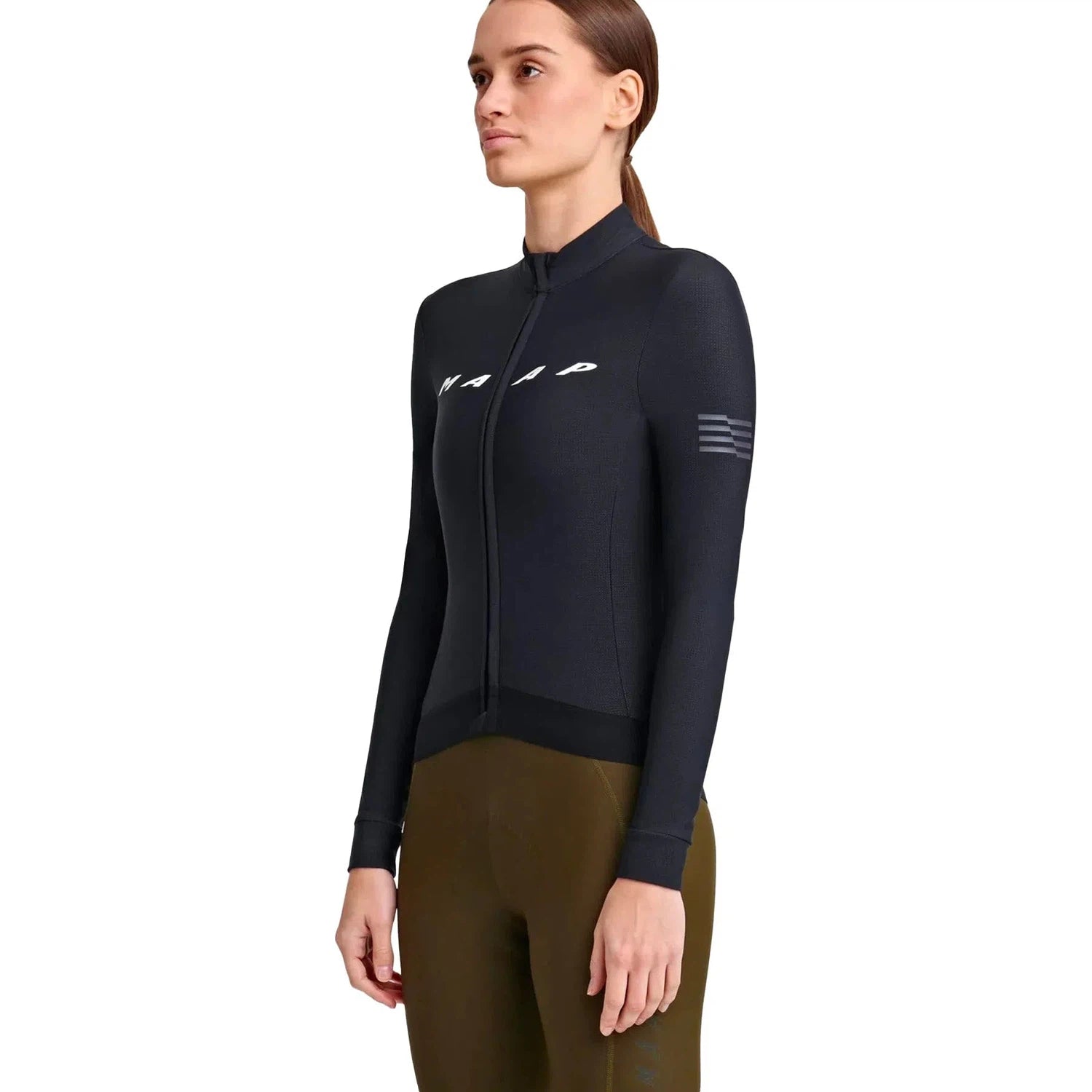 MAAP Evade Thermal LS Women Jersey AW2023 - Black-Women Long Sleeve Jerseys-