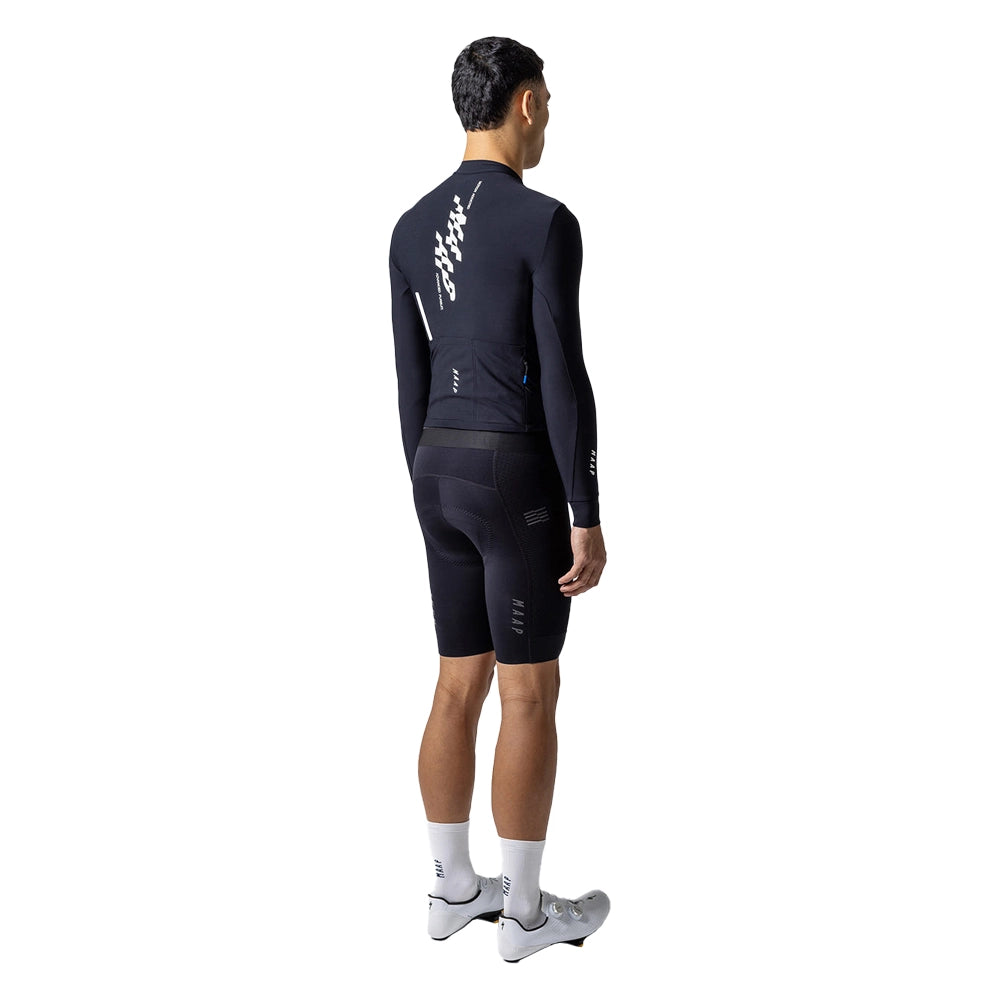 MAAP Fragment Thermal LS Jersey AW2023 - Black-Long Sleeve Jerseys-