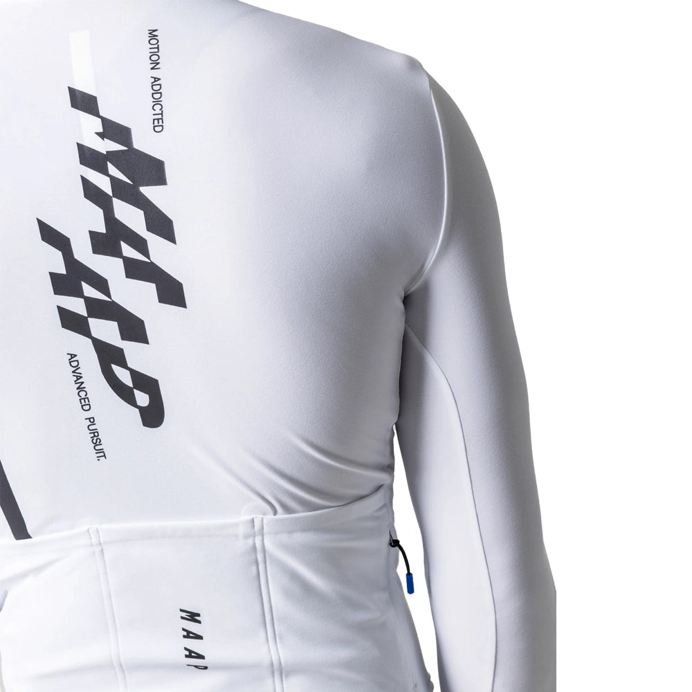 MAAP Fragment Thermal LS Jersey AW2023 - White-Long Sleeve Jerseys-