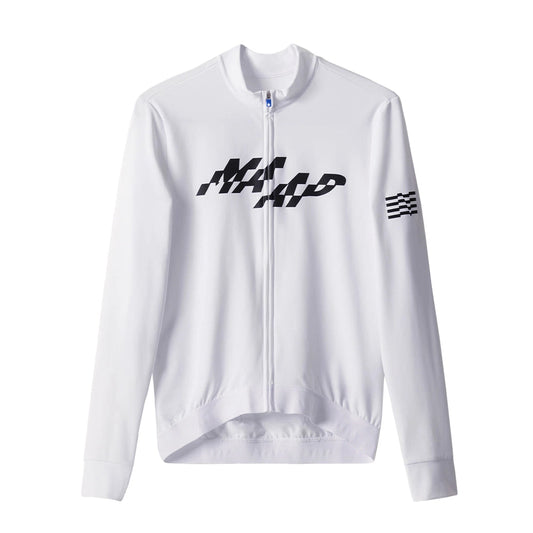 MAAP Fragment Thermal LS Jersey AW2023 - White-Long Sleeve Jerseys-