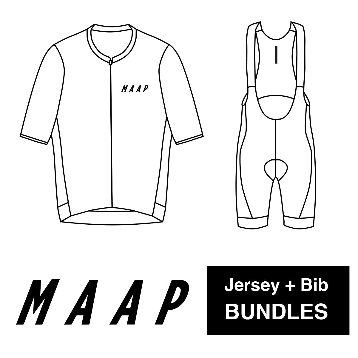 MAAP Men/Women Jersey + Bib Bundle - 20% off-Bundle-35783241