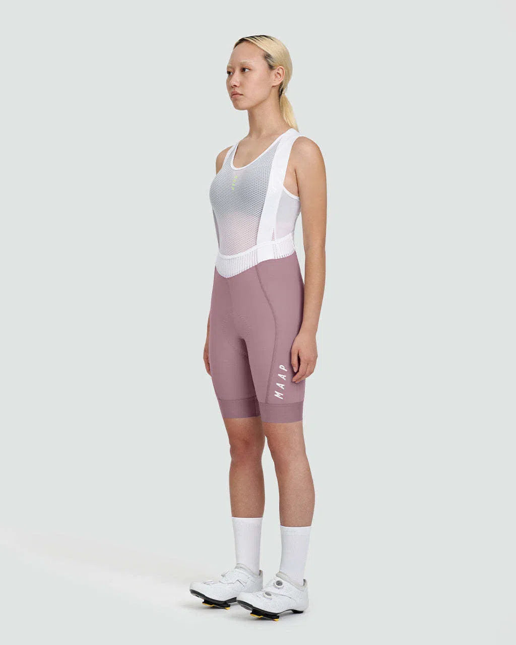 MAAP Team Evo Women Bib Shorts - Rasin/White-Women Bib Shorts-