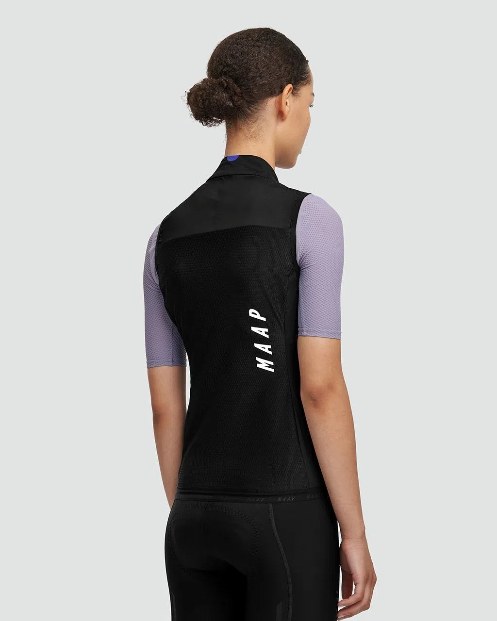 MAAP WOMEN DRAFT TEAM VEST BLACK rear look