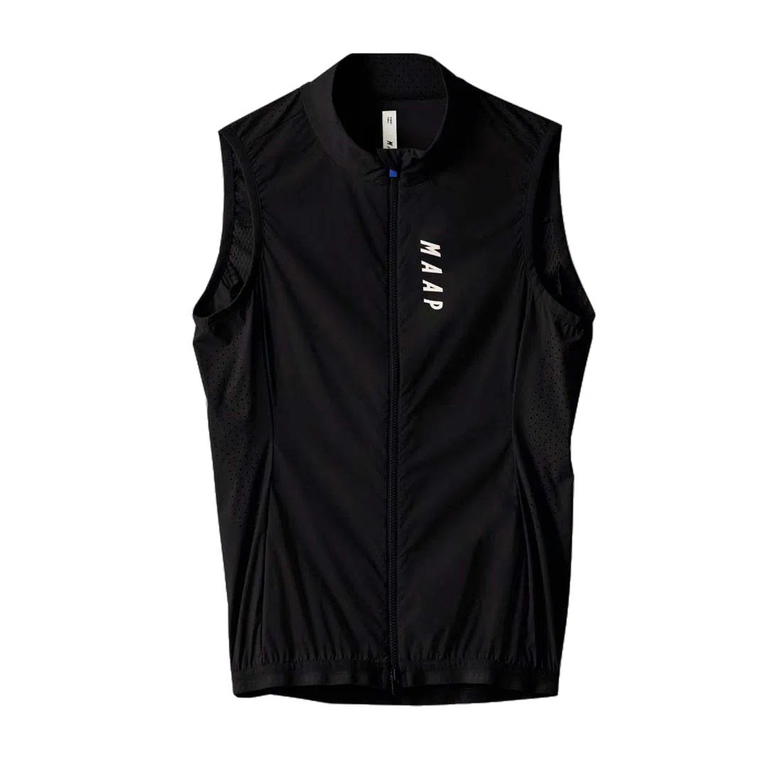 MAAP WOMEN DRAFT TEAM VEST BLACK front side