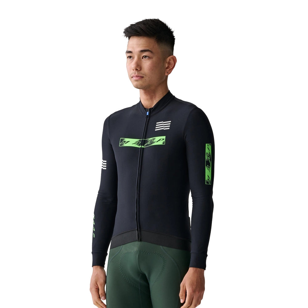 MAAP x Lifeplus Wahoo Team Thermal LS Jersey - Black-Long Sleeve Jerseys-