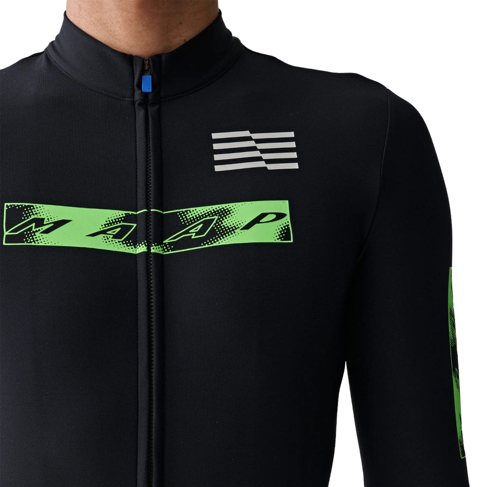 MAAP x Lifeplus Wahoo Team Thermal LS Jersey - Black-Long Sleeve Jerseys-