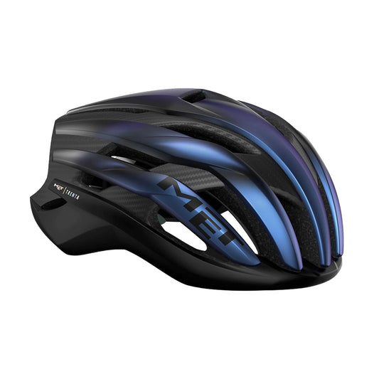 MET Trenta 3K Carbon MIPS Cycling Helmet - Blue Iridiscent-Velodrom CC