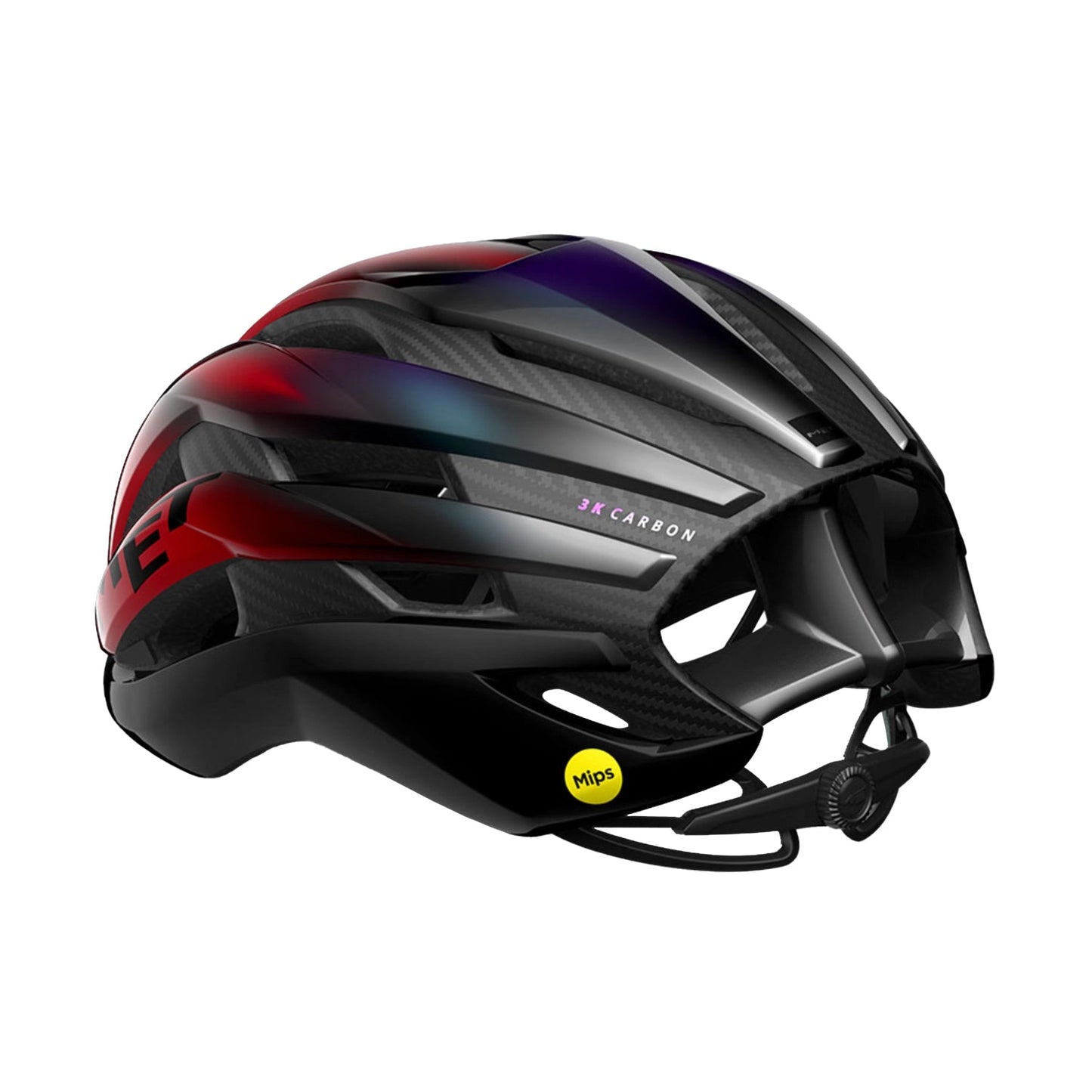 MET Trenta 3K Carbon MIPS Cycling Helmet - Red Iridiscent-Velodrom CC