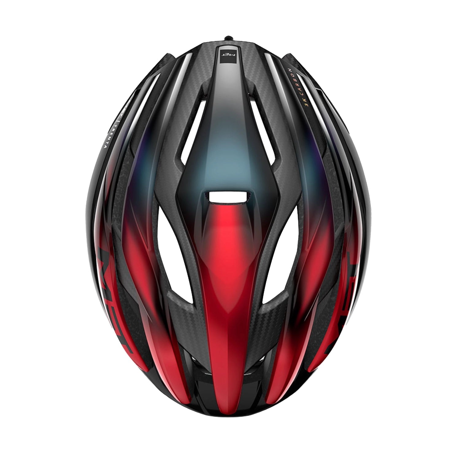 MET Trenta 3K Carbon MIPS Cycling Helmet - Red Iridiscent-Velodrom CC