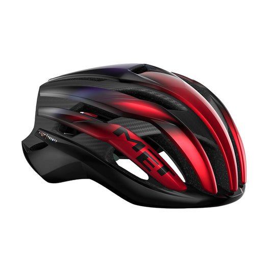 MET Trenta 3K Carbon MIPS Cycling Helmet - Red Iridiscent-Velodrom CC