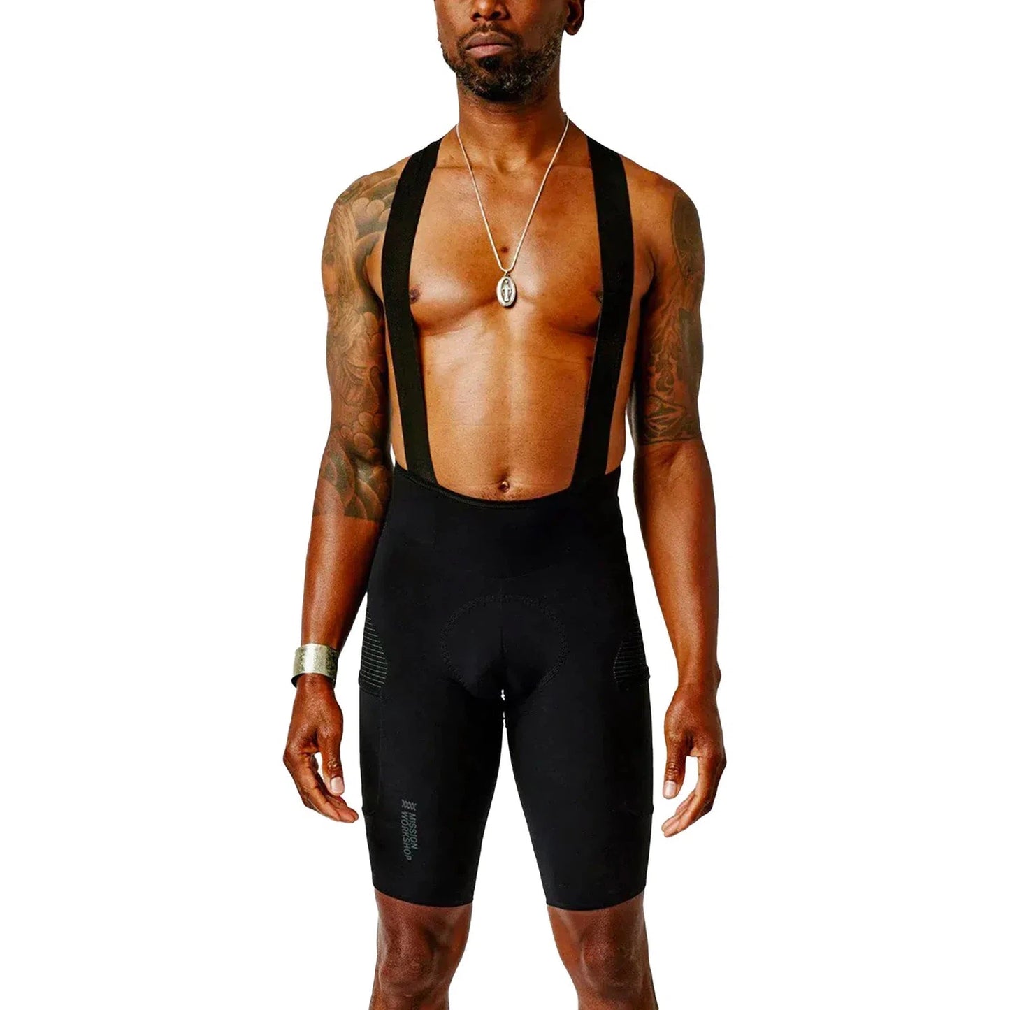 MISSION WORKSHOP Pro Bib Shorts - Black-Bib Shorts-