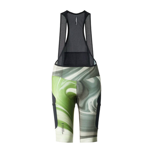 MISSION WORKSHOP Pro Bib Shorts Flow - Gray/Olive-Bib Shorts-83213385