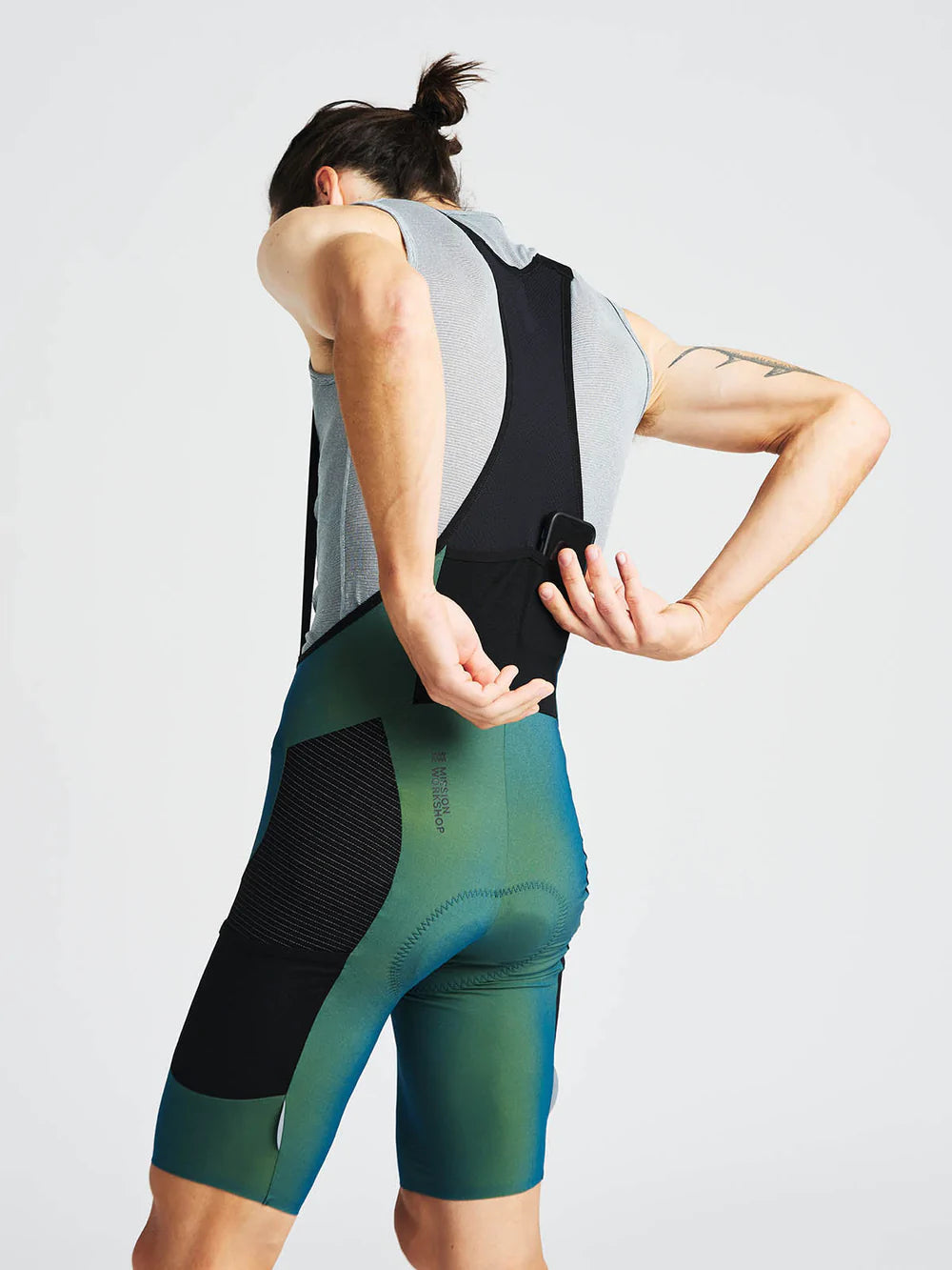 MISSION WORKSHOP Pro Bib Shorts - Forrest Green-Bib Shorts-