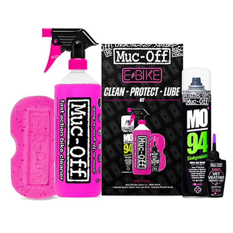 MUC OFF Cleaning/Protection/Lubricant Kit For EBike - Maintenance-Cleaning Packs-5037835207804