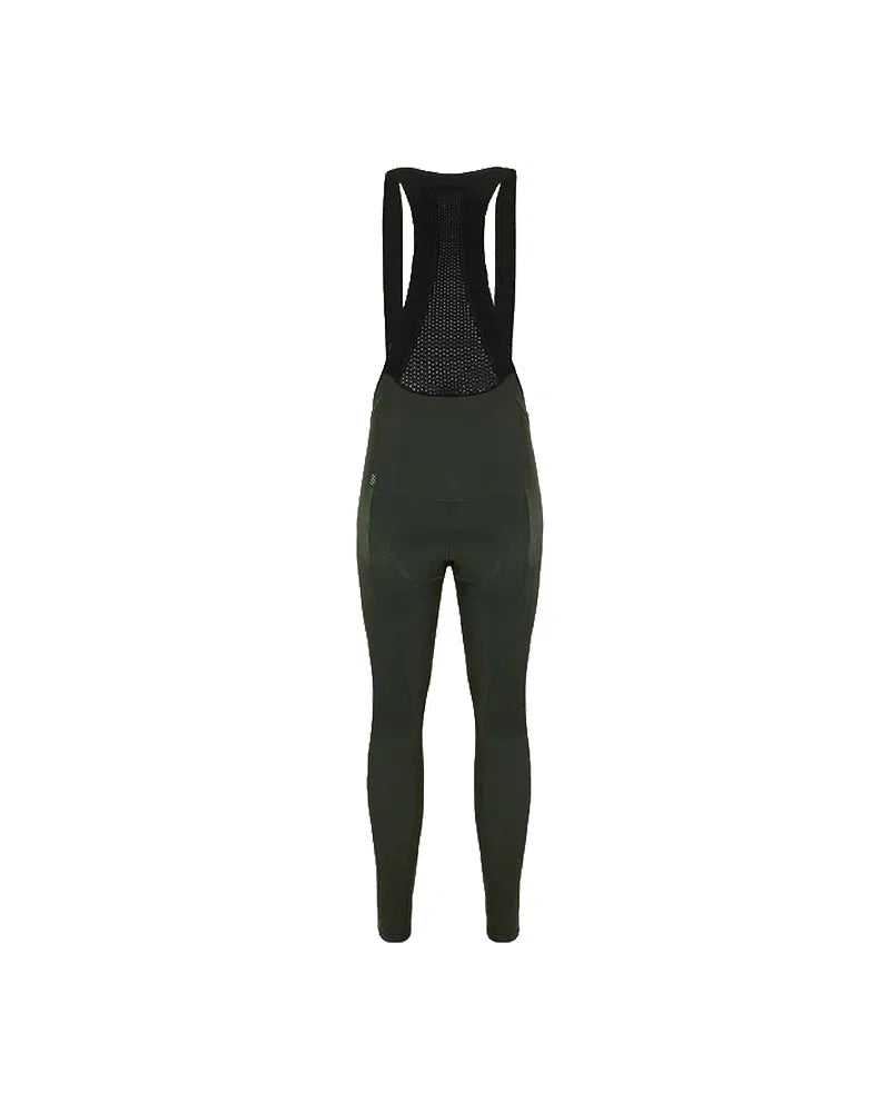 NDLSS Women Thermal Bib Tights AW22 - Forest Green-Bib Tights-