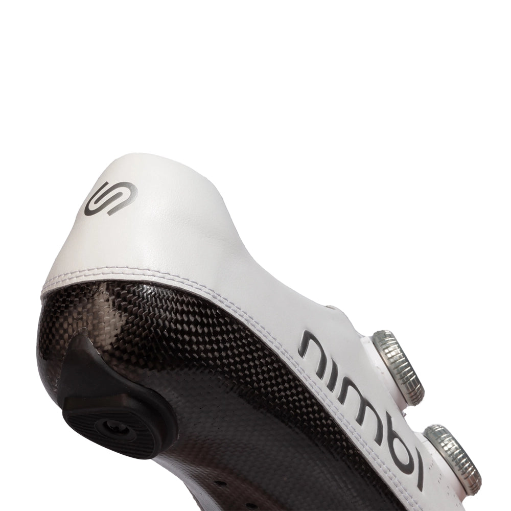 NIMBL Road Cycling Shoes Ultimate - White/Silver-Road Cycling Shoes-