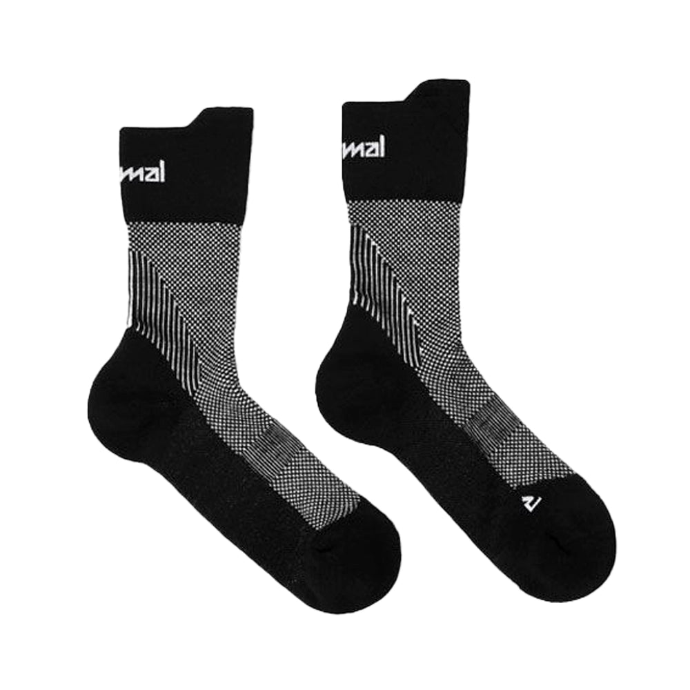 NNORMAL Running Socks - Black/White-Casual Socks-