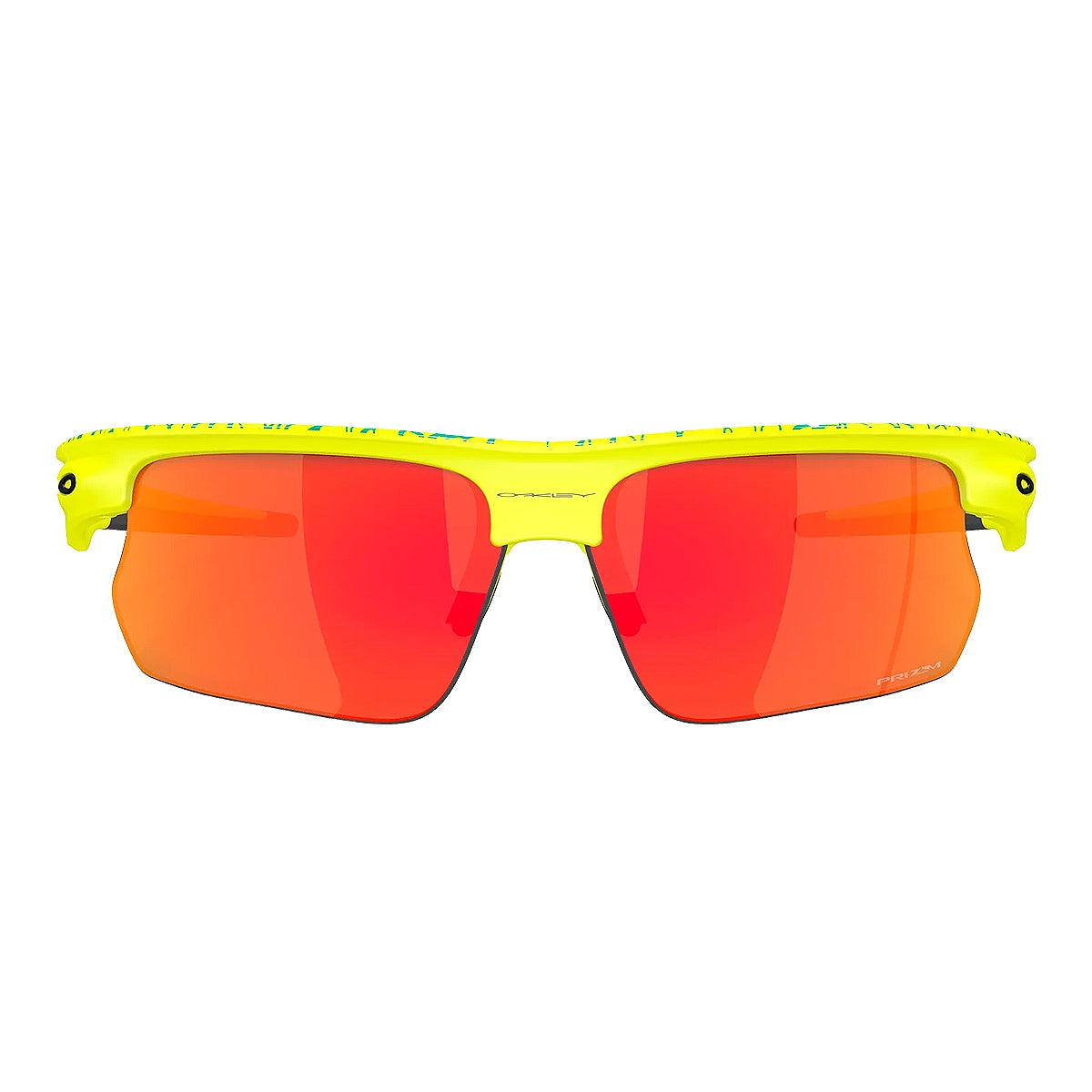 OAKLEY Bisphaera Eyewear Inner Spark - Matte Tennis Ball Yellow/Celeste Neuron Prizm Ruby-Eyewear-888392638328