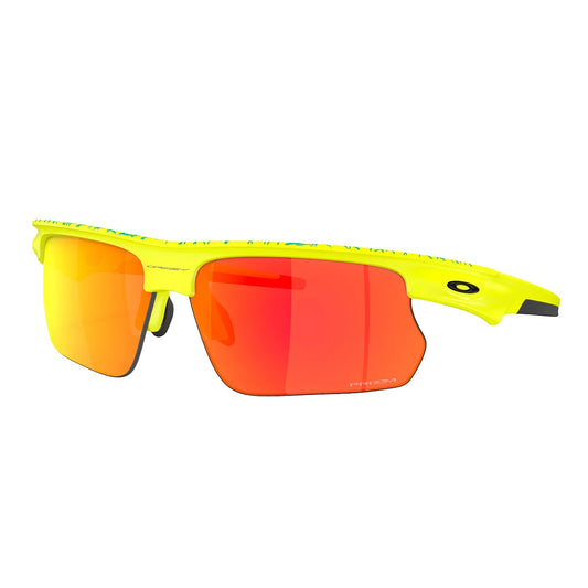 OAKLEY Bisphaera Eyewear Inner Spark - Matte Tennis Ball Yellow/Celeste Neuron Prizm Ruby-Eyewear-888392638328