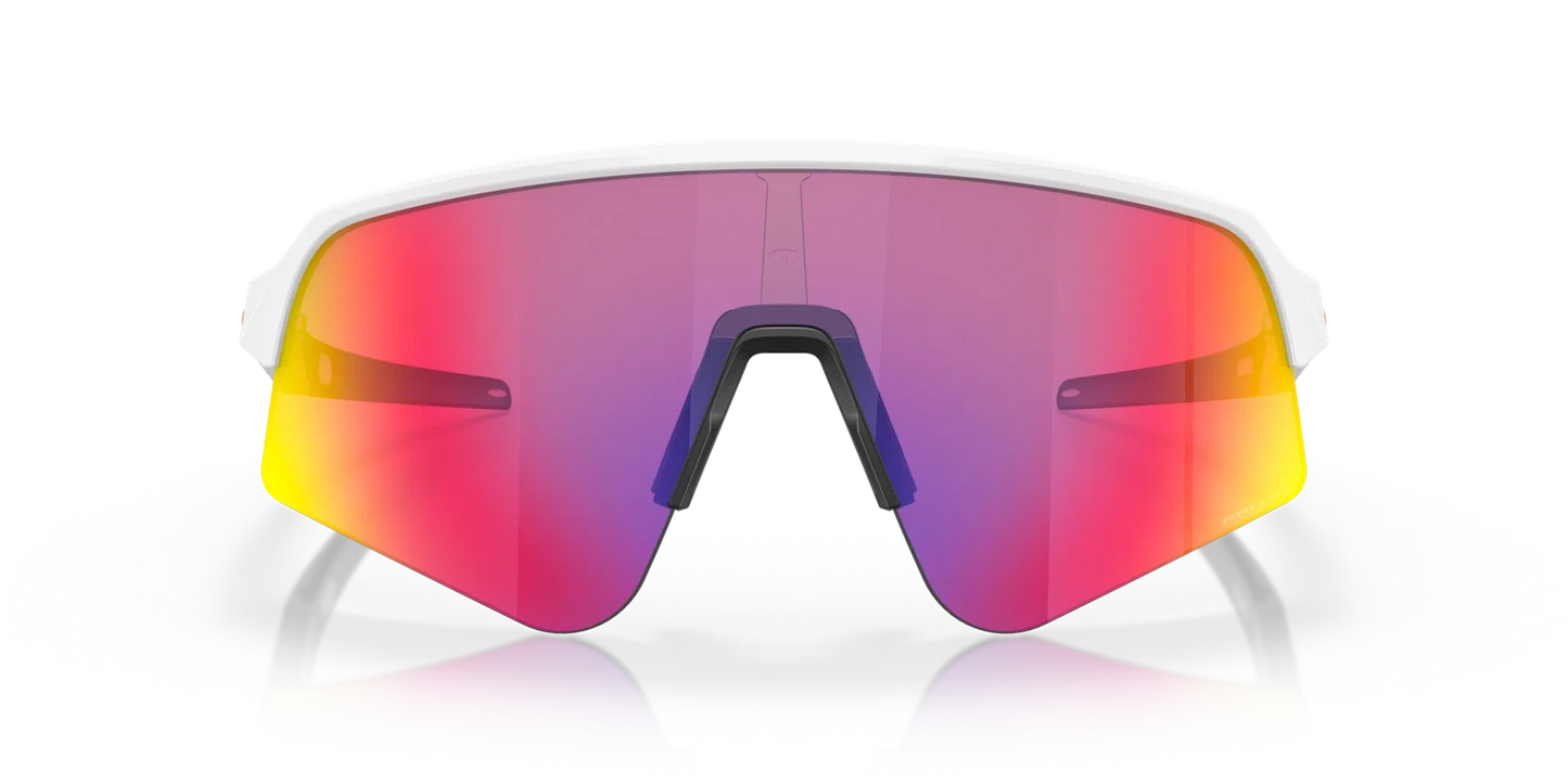 OAKLEY Sutro Lite Sweep Eyewear - Matte White Prizm Road White/Red Frame-Eyewear-888392603975