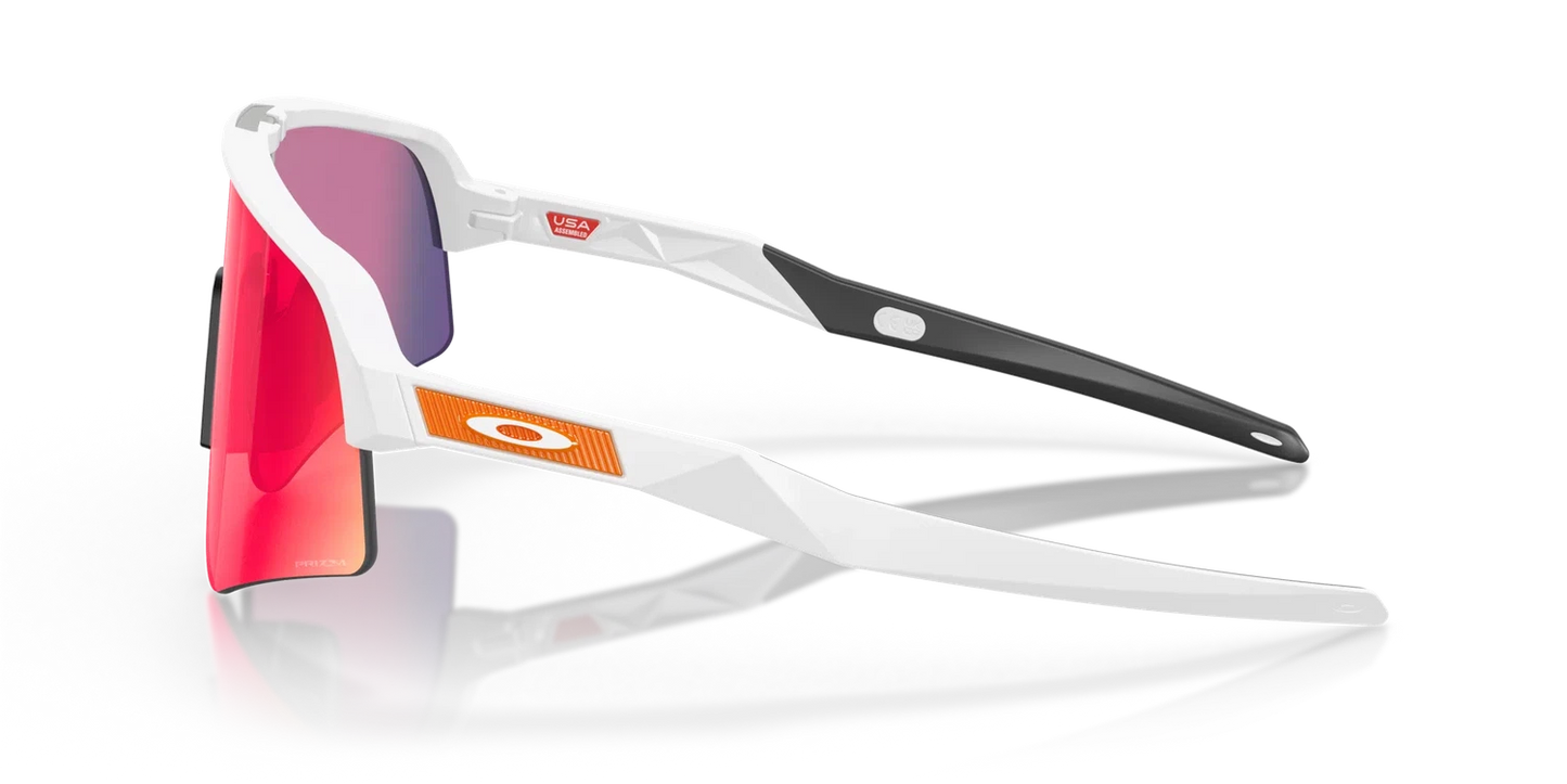 OAKLEY Sutro Lite Sweep Eyewear - Matte White Prizm Road White/Red Frame-Eyewear-888392603975