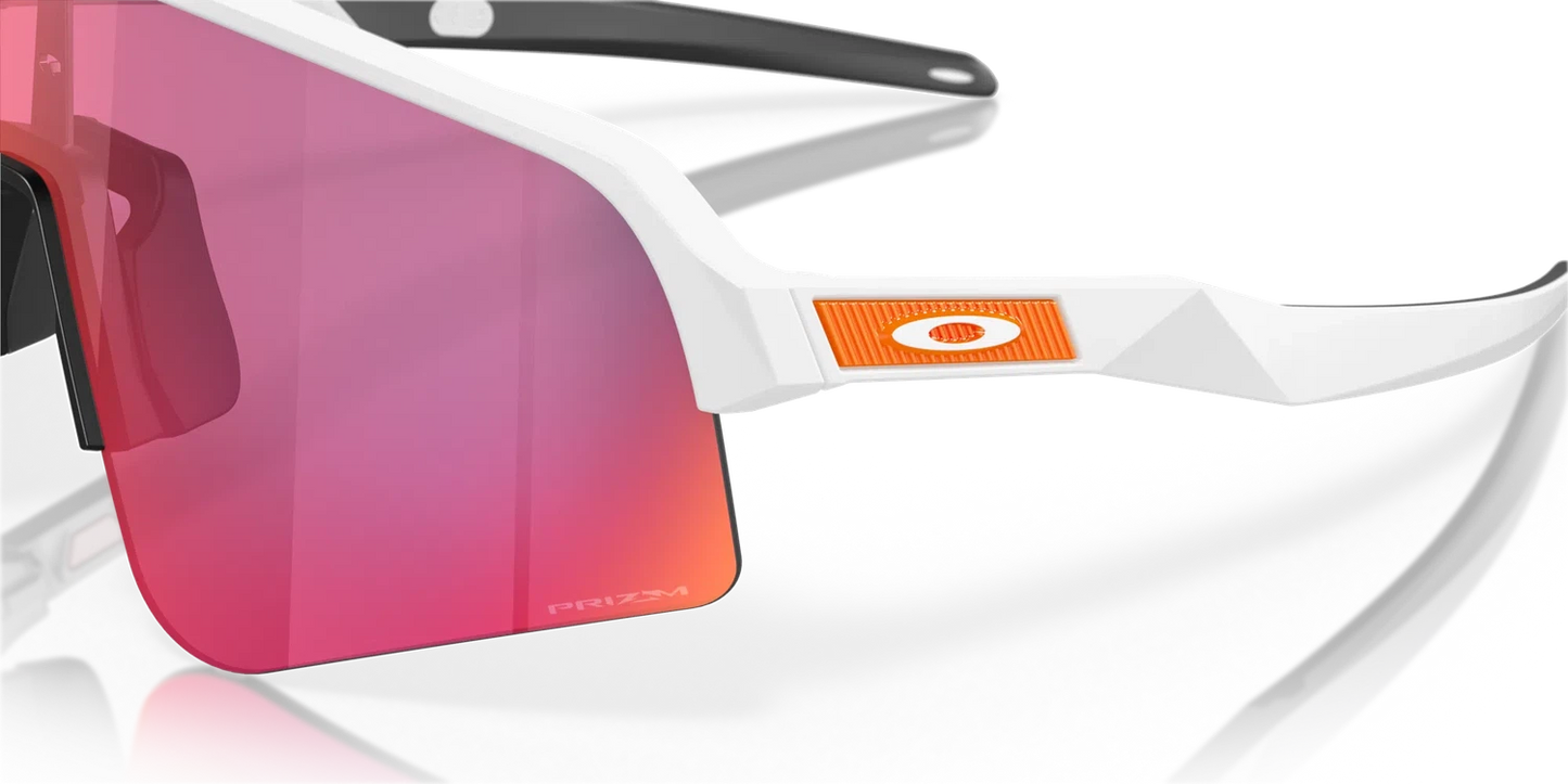 OAKLEY Sutro Lite Sweep Eyewear - Matte White Prizm Road White/Red Frame-Eyewear-888392603975