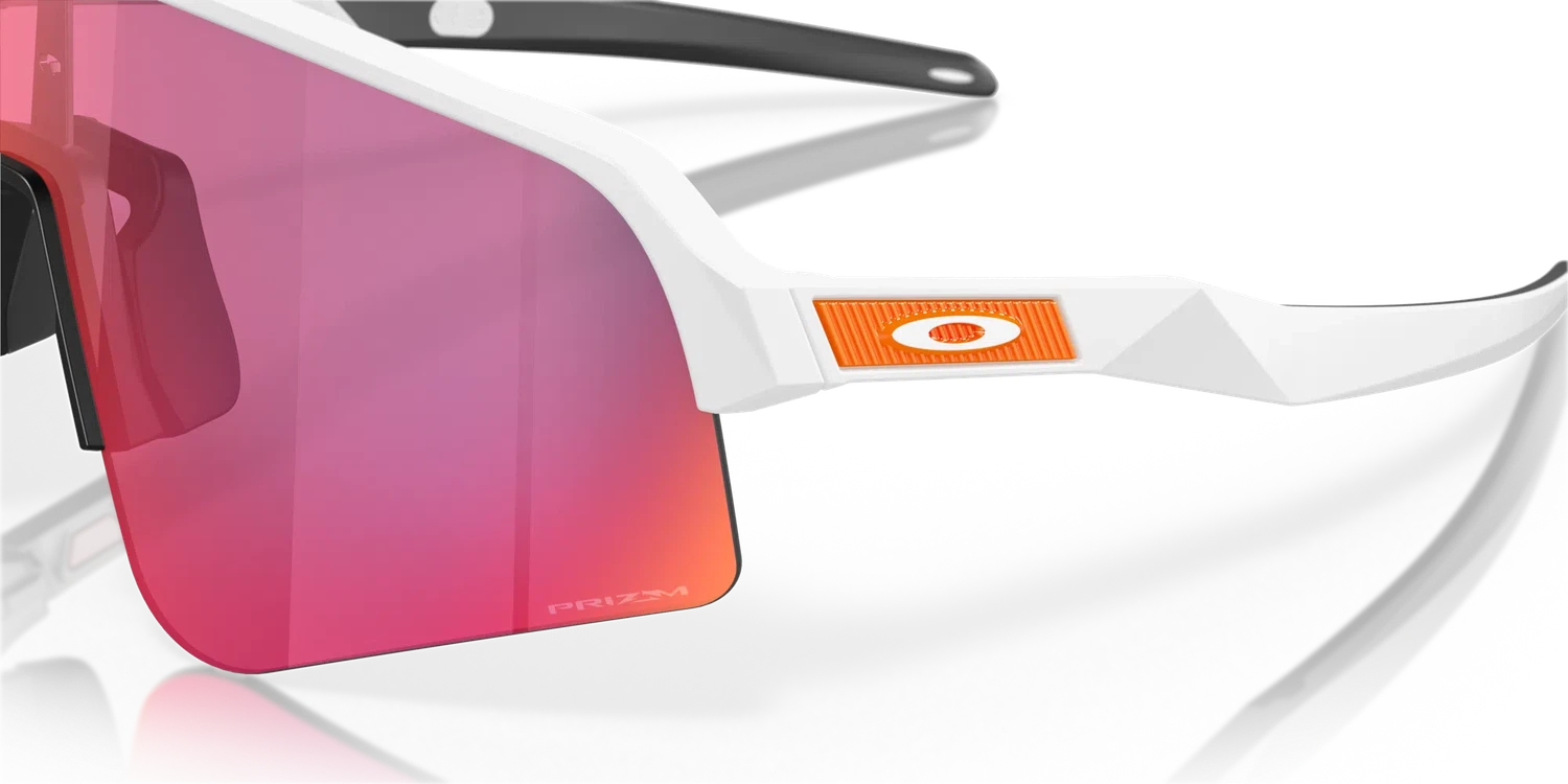 OAKLEY Sutro Lite Sweep Eyewear - Matte White Prizm Road White/Red Frame-Eyewear-888392603975