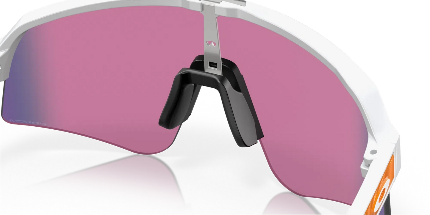 OAKLEY Sutro Lite Sweep Eyewear - Matte White Prizm Road White/Red Frame-Eyewear-888392603975