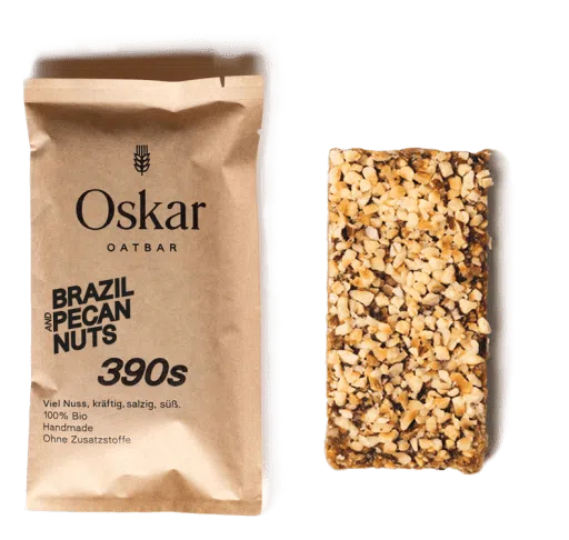 OSKAR Oatbar Nutrition Bar - Brazil Pecan Nuts 390s-Nutrition Bars-22998345