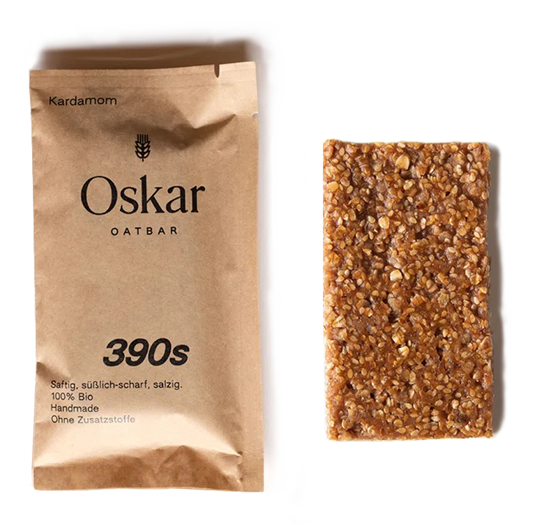 OSKAR Oatbar Nutrition Bar - Kardamom 390s-Nutrition Bars-97741190