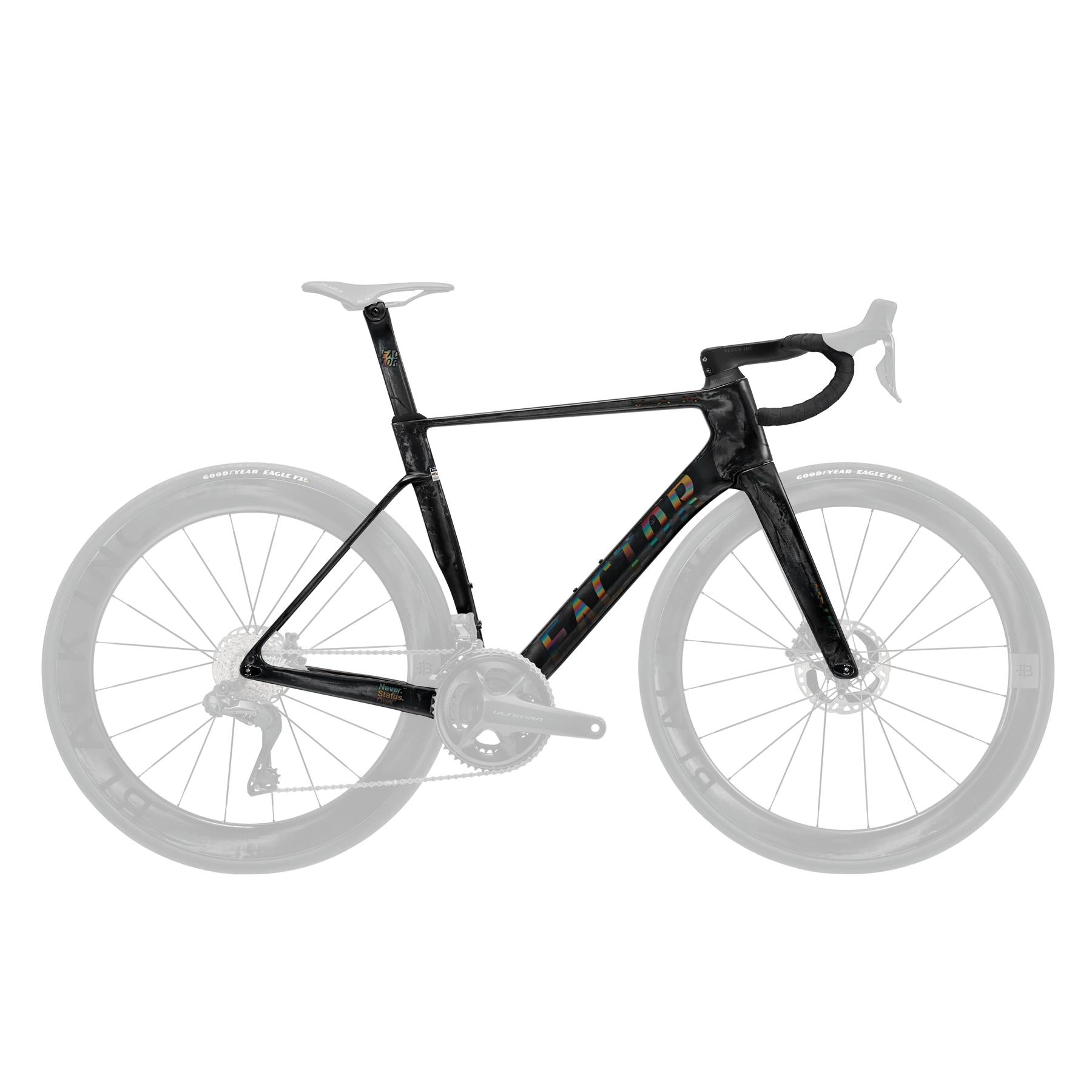 FACTOR OSTRO Premium Package Frameset - Black (includes seatpost and handlebar)-Road Frameset-