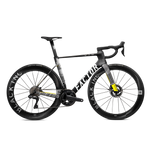 FACTOR OSTRO VAM Road Bike Shimano Ultegra DI2 Black Inc Wheels - Geometrick Black/Yellow/White