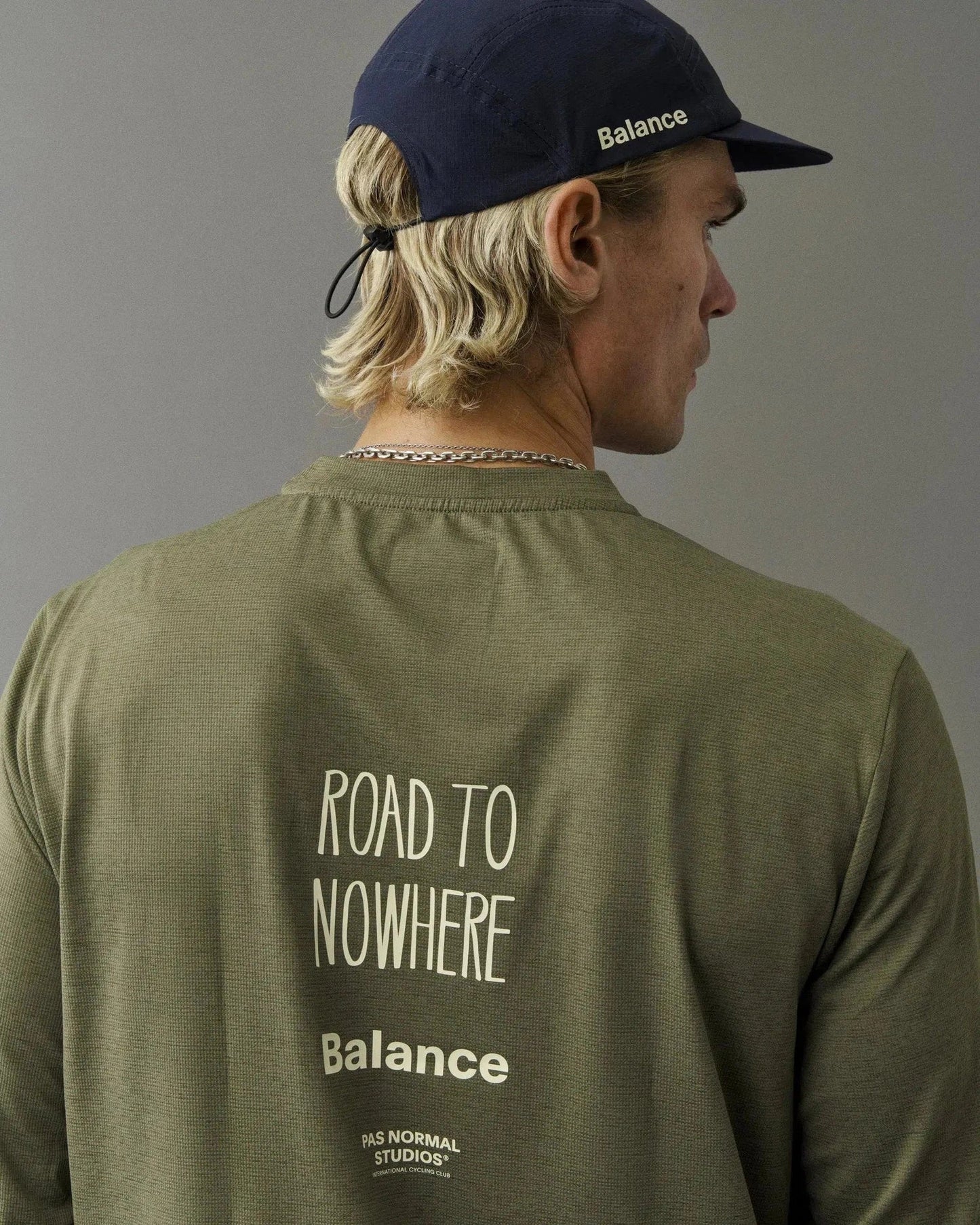 PAS NORMAL STUDIOS Balance Long Sleeve Tshirt AW2023 - Olive Grey