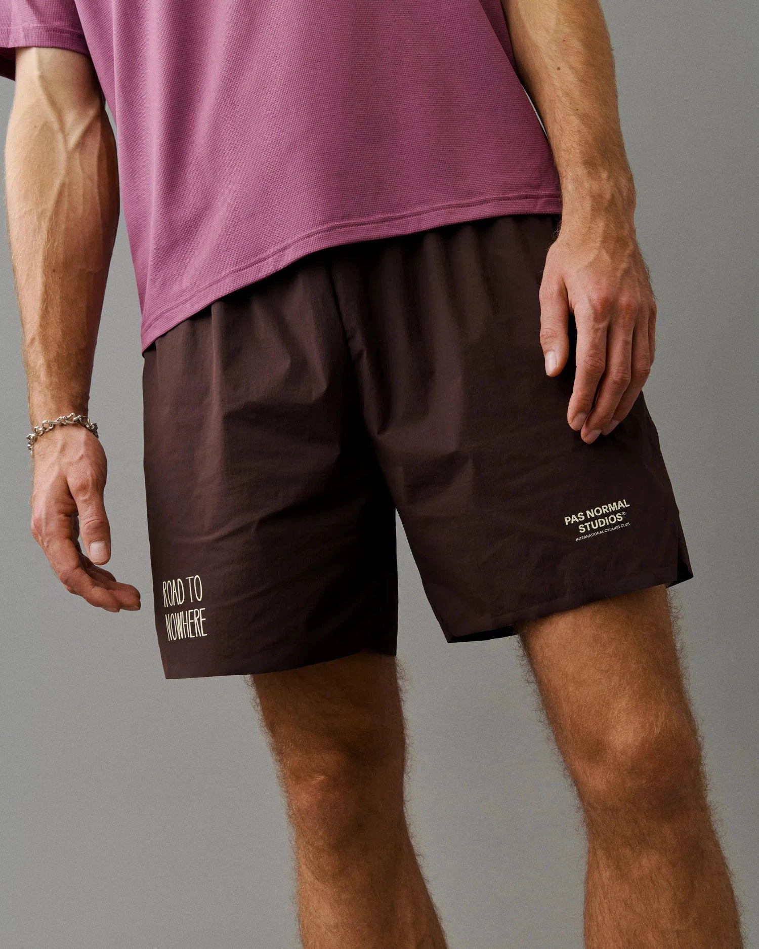 PAS NORMAL STUDIOS Balance Shorts AW2023 - Dark Red