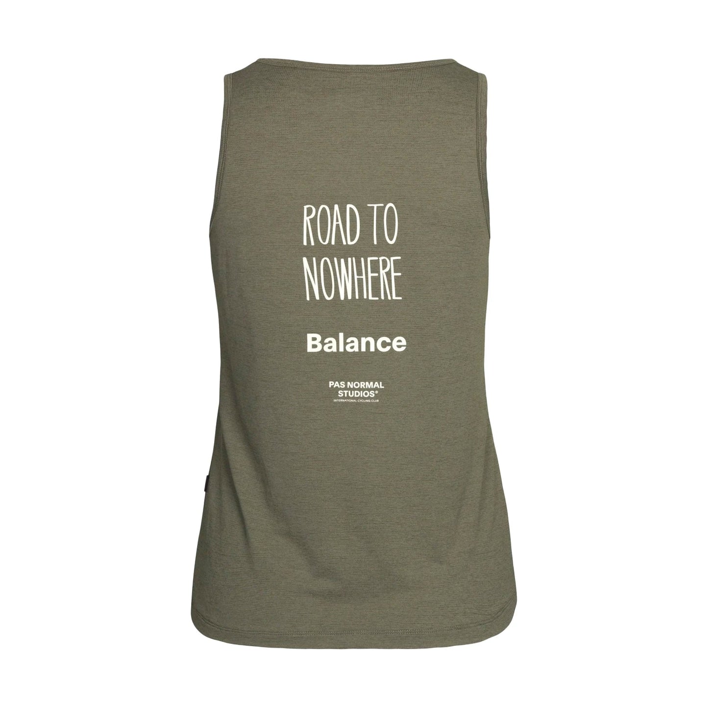 PAS NORMAL STUDIOS Balance Sleeveless Women Top - Olive Grey