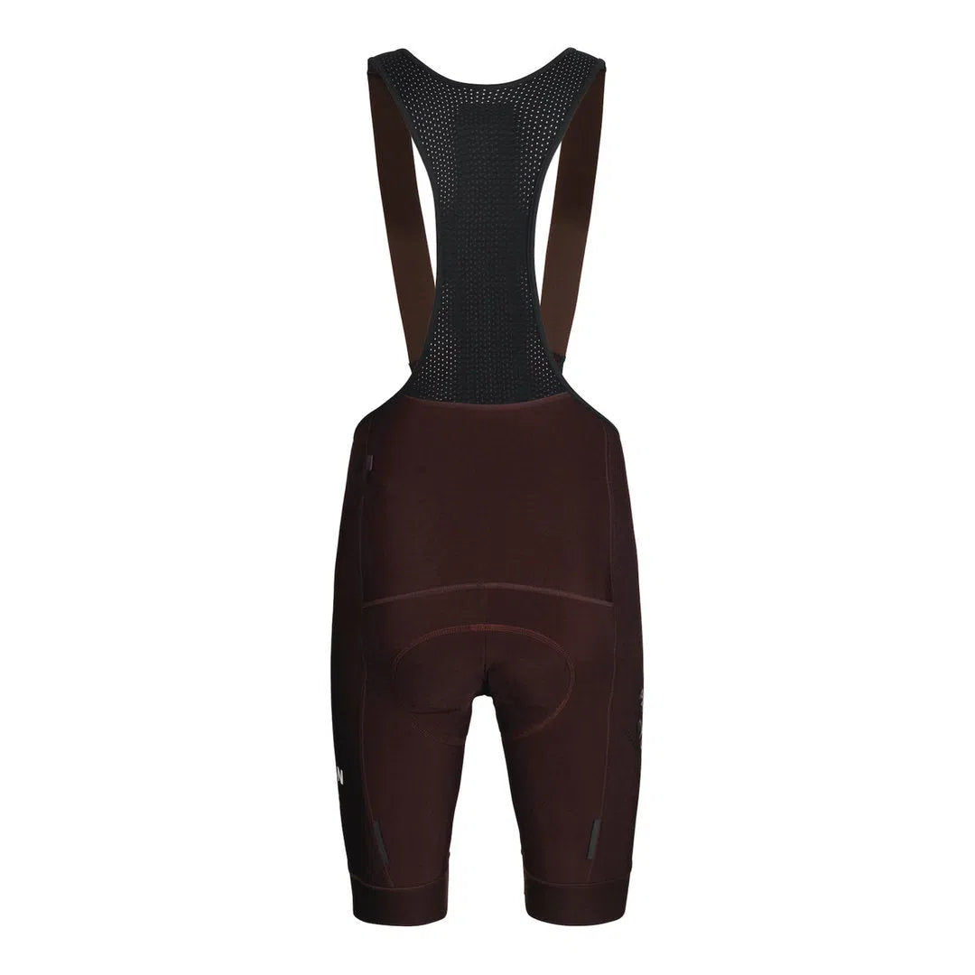 PAS NORMAL STUDIOS Control Fleece Bib Shorts - Dark Red