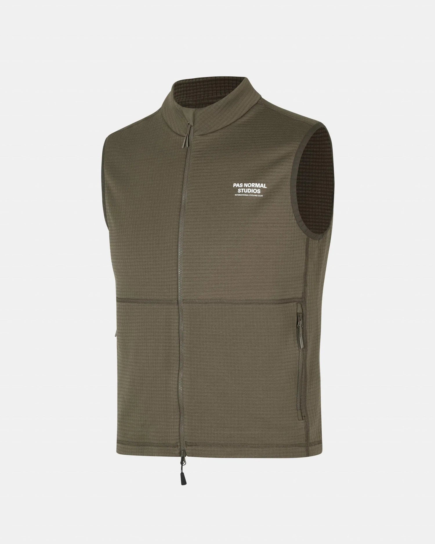 PAS NORMAL STUDIOS ESCAPISM Performance Fleece Vest - Dark Stone