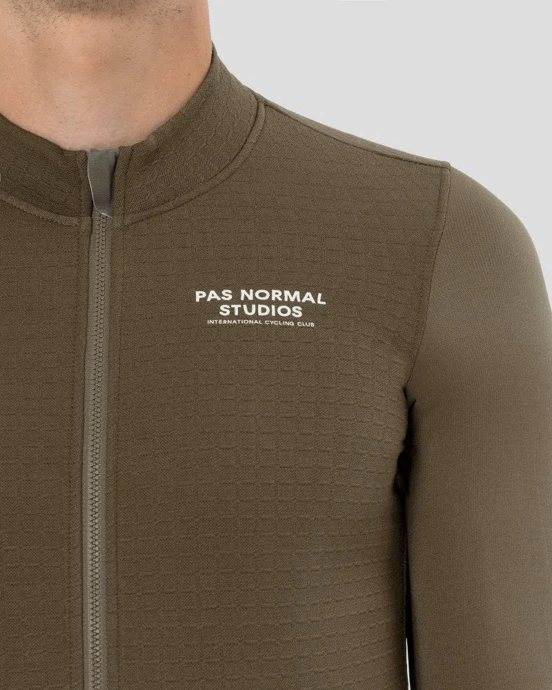 PAS NORMAL STUDIOS ESCAPISM Wool LS Jersey - Dark Stone