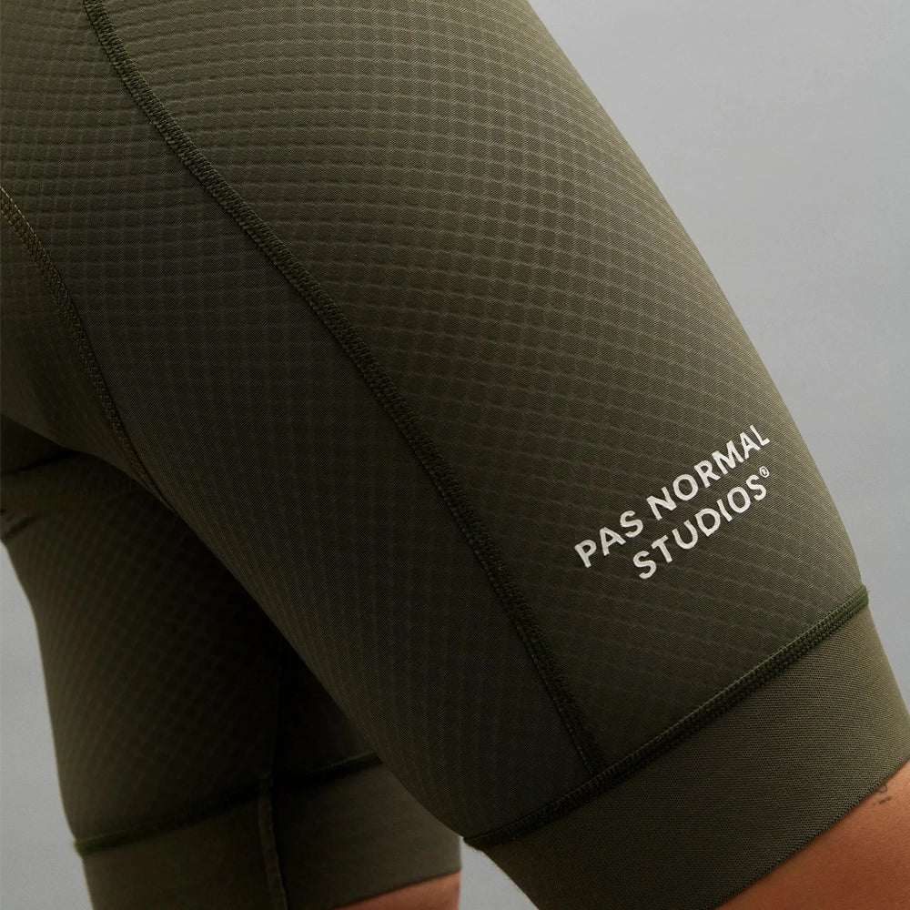 PAS NORMAL STUDIOS Essential Bib Shorts - Olive Green