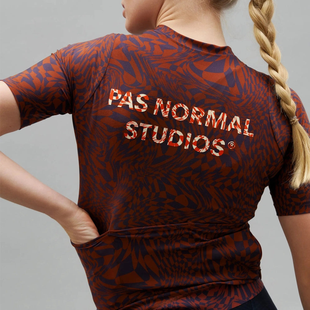 PAS NORMAL STUDIOS Essential Women Jersey - Check Dark Purple