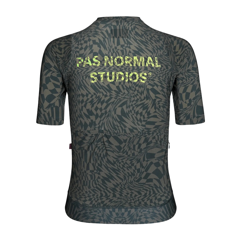 PAS NORMAL STUDIOS Essential Women Jersey - Check Olive Green