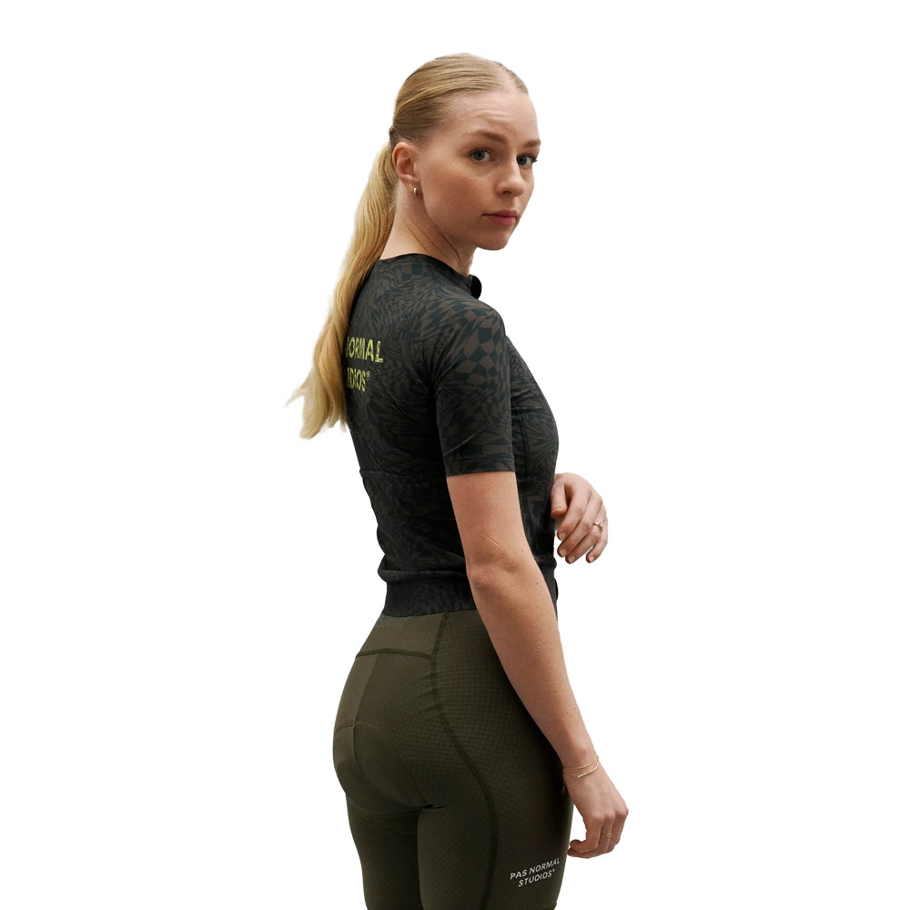 PAS NORMAL STUDIOS Essential Women Jersey - Check Olive Green