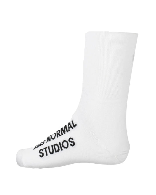 PAS NORMAL STUDIOS Logo Oversocks - White