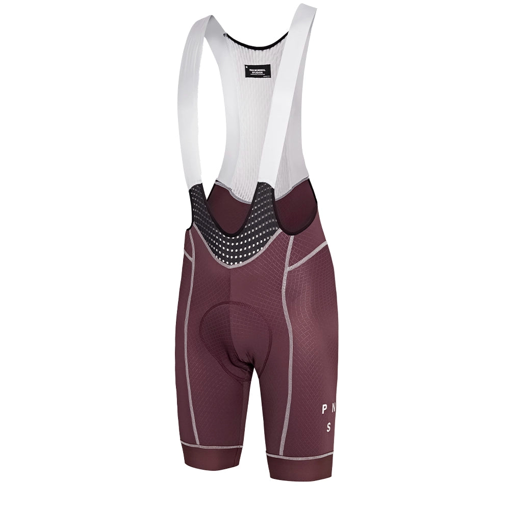 PAS NORMAL STUDIOS Mechanism Bib Shorts SS23 - Light Burgundy