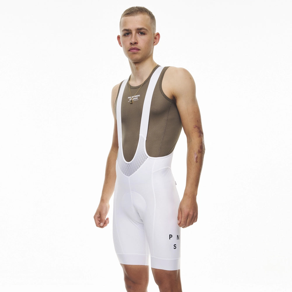 PAS NORMAL STUDIOS Mechanism Bib Shorts SS23 - White