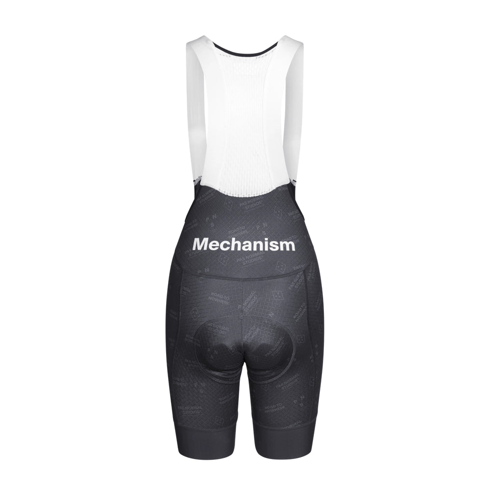 PAS NORMAL STUDIOS Mechanism Late Drop Women Bib Shorts SS23 - Black Contrast