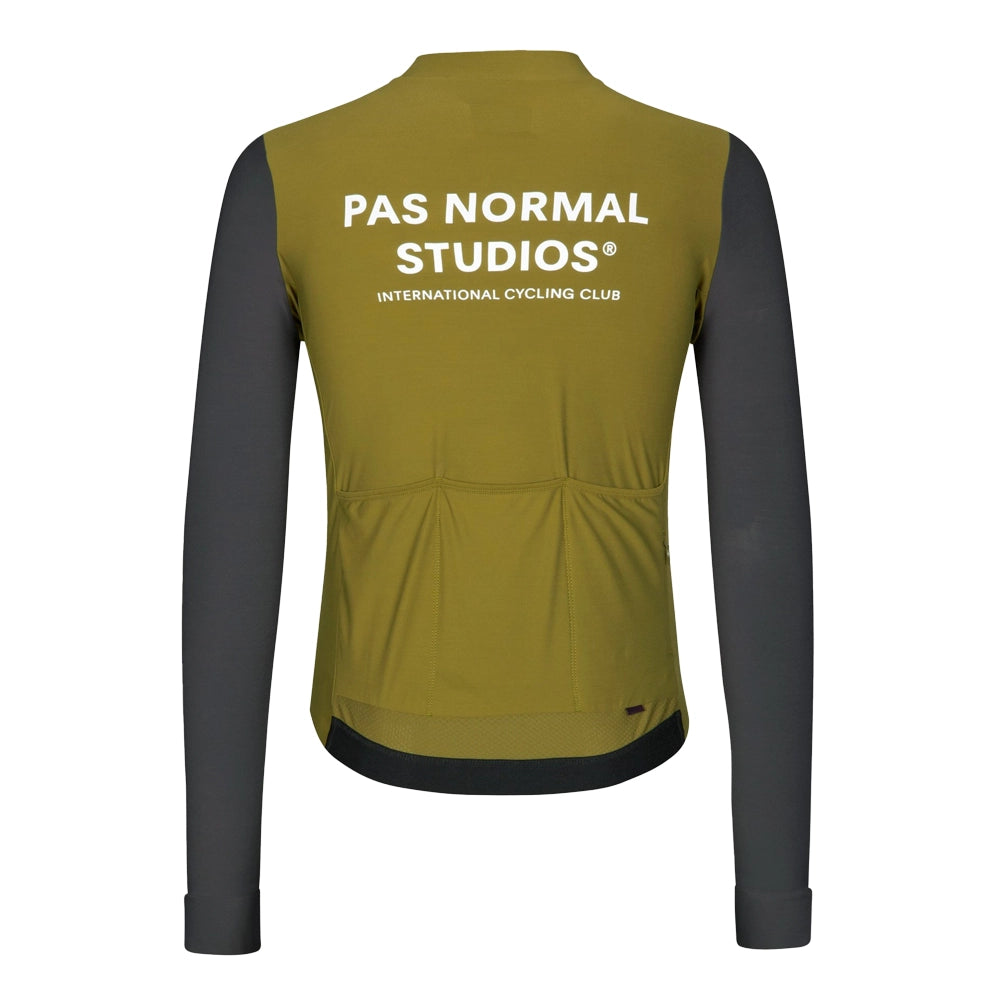 PAS NORMAL STUDIOS Mechanism Long Sleeve Jersey AW23 - Deep Grey/Green