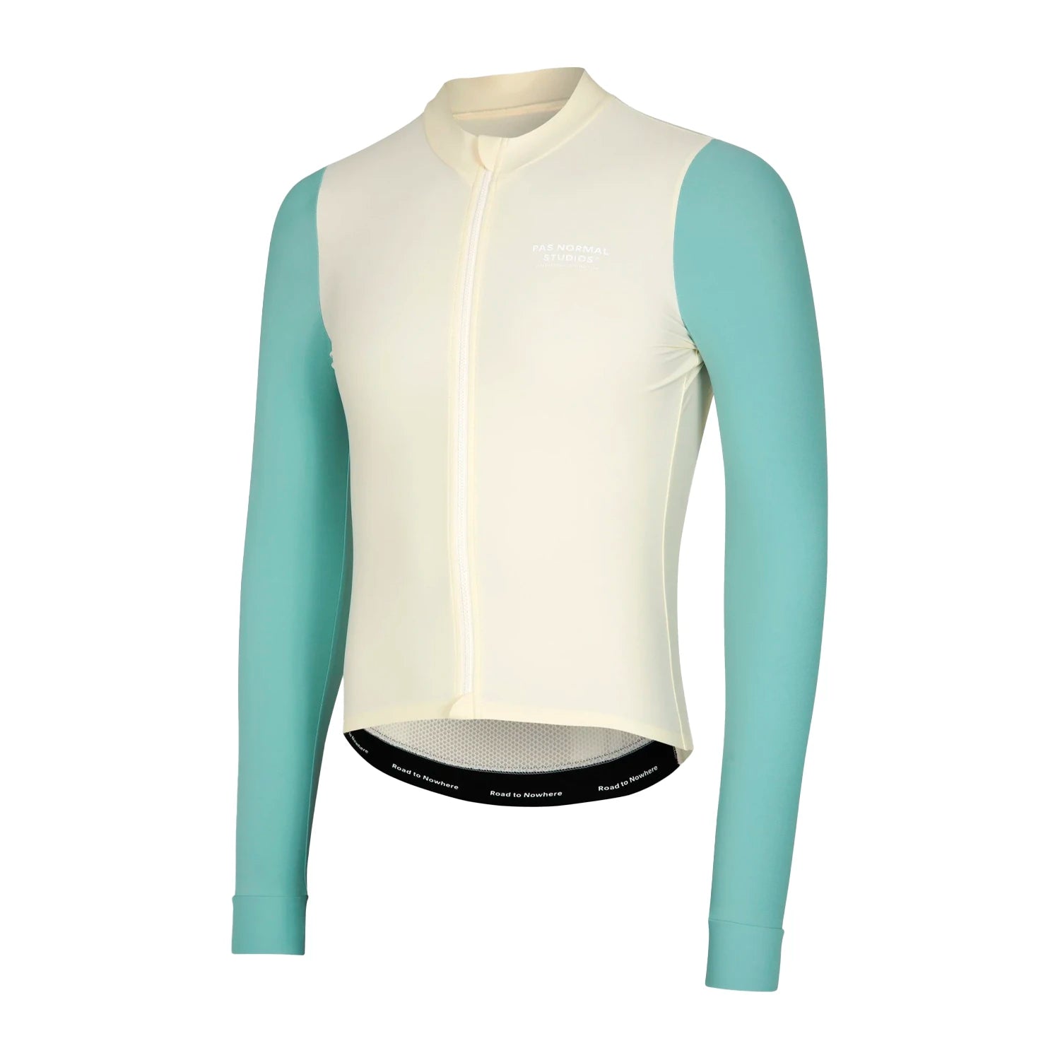 PAS NORMAL STUDIOS Mechanism Long Sleeve Jersey AW23 - Off White/Light Teal