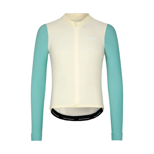 PAS NORMAL STUDIOS Mechanism Long Sleeve Jersey AW23 - Off White/Light Teal