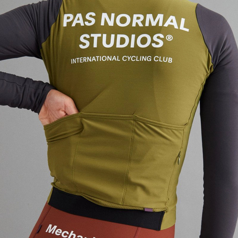 PAS NORMAL STUDIOS Mechanism Long Sleeve Women Jersey AW23 - Deep Grey/Green